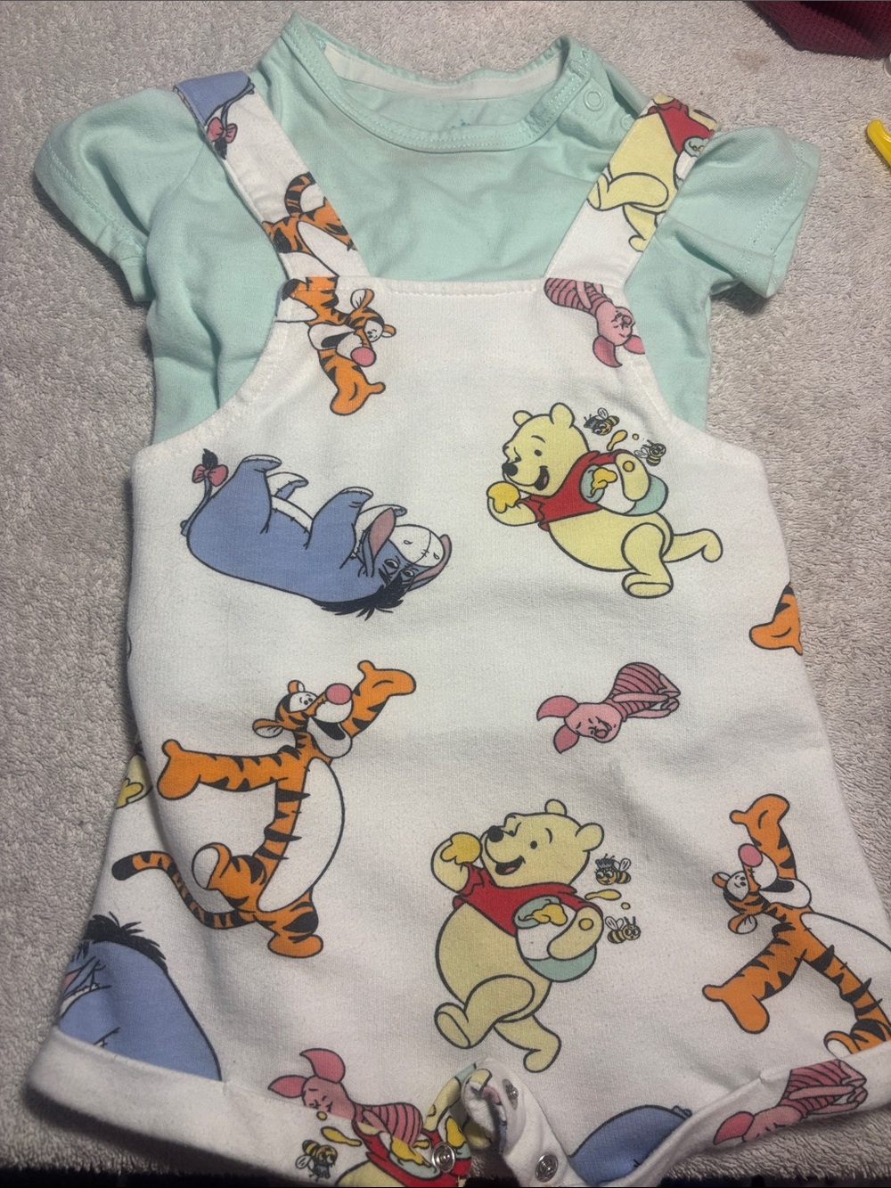 Disney Baby Light Mint romper/jumper set